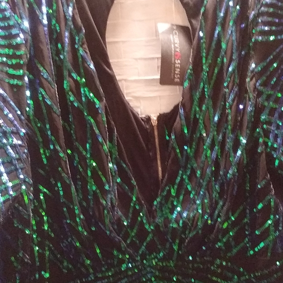 For Curvy Girls. Sequined Knit Mini NWT - Picture 6 of 14